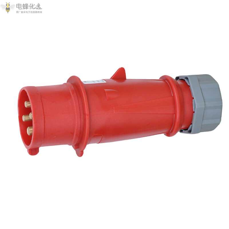欧标TYP252工业连接器4芯16A400V防水插头IP44防水航空插头3P+E