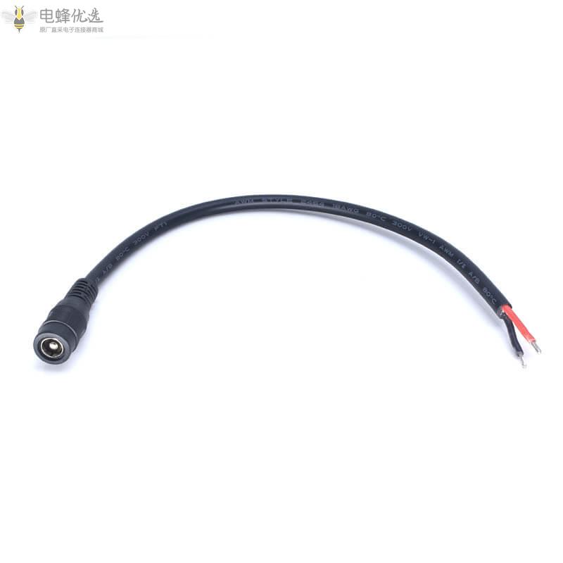 DC5.5*2.1mm直流电源线0.75平方单公头焊接监控LED灯板线厂家批发