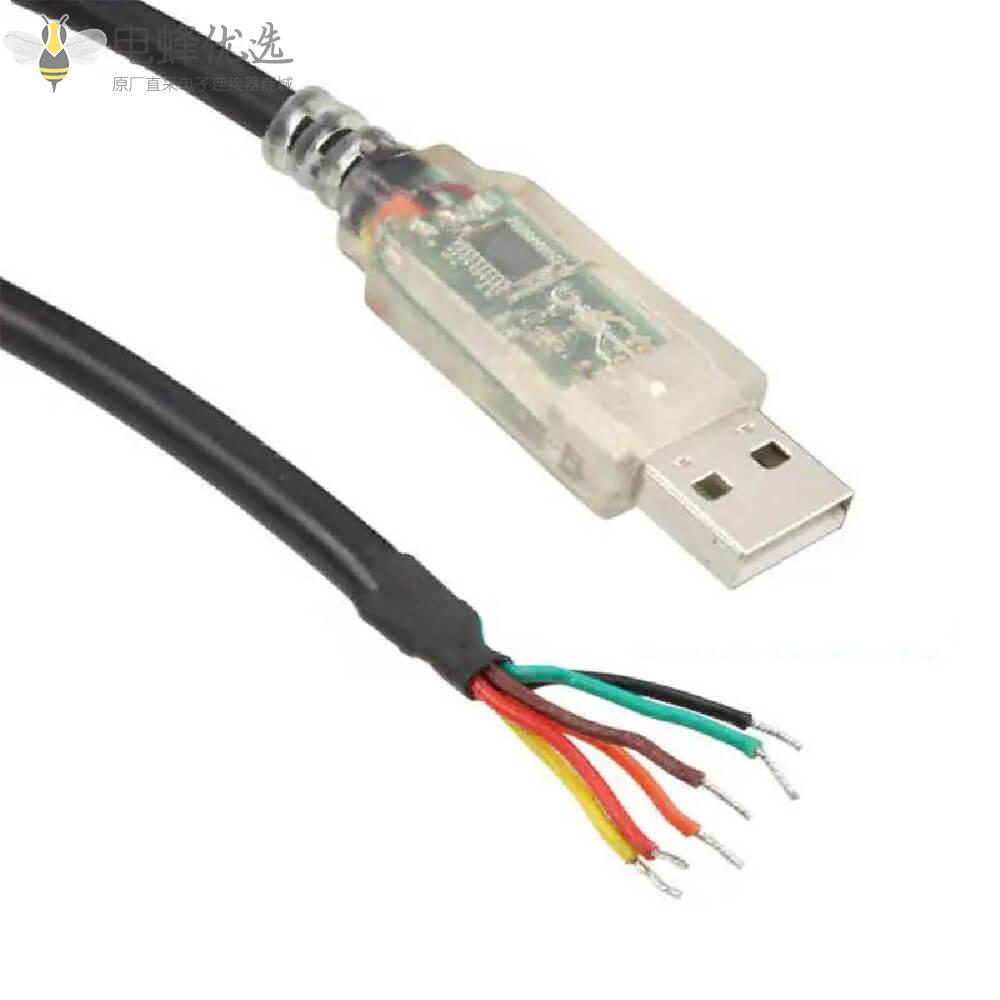 FTDI芯片组USB_RS232电缆USB_RS232_5000_Bt_0.0接单边线缆1m
