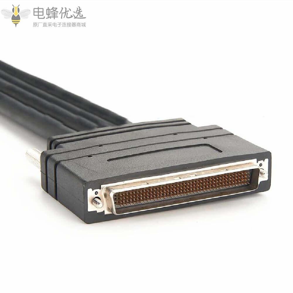 LFH160公头转4个DB50母头接0.5m连接线