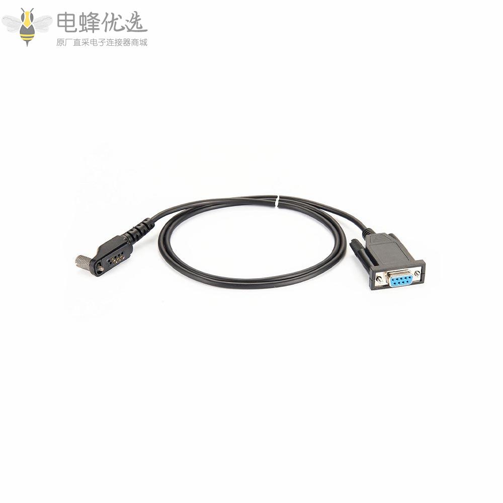 D_sub_9芯直式母头转Icom_OPC_966IC_F30GS接1米线束