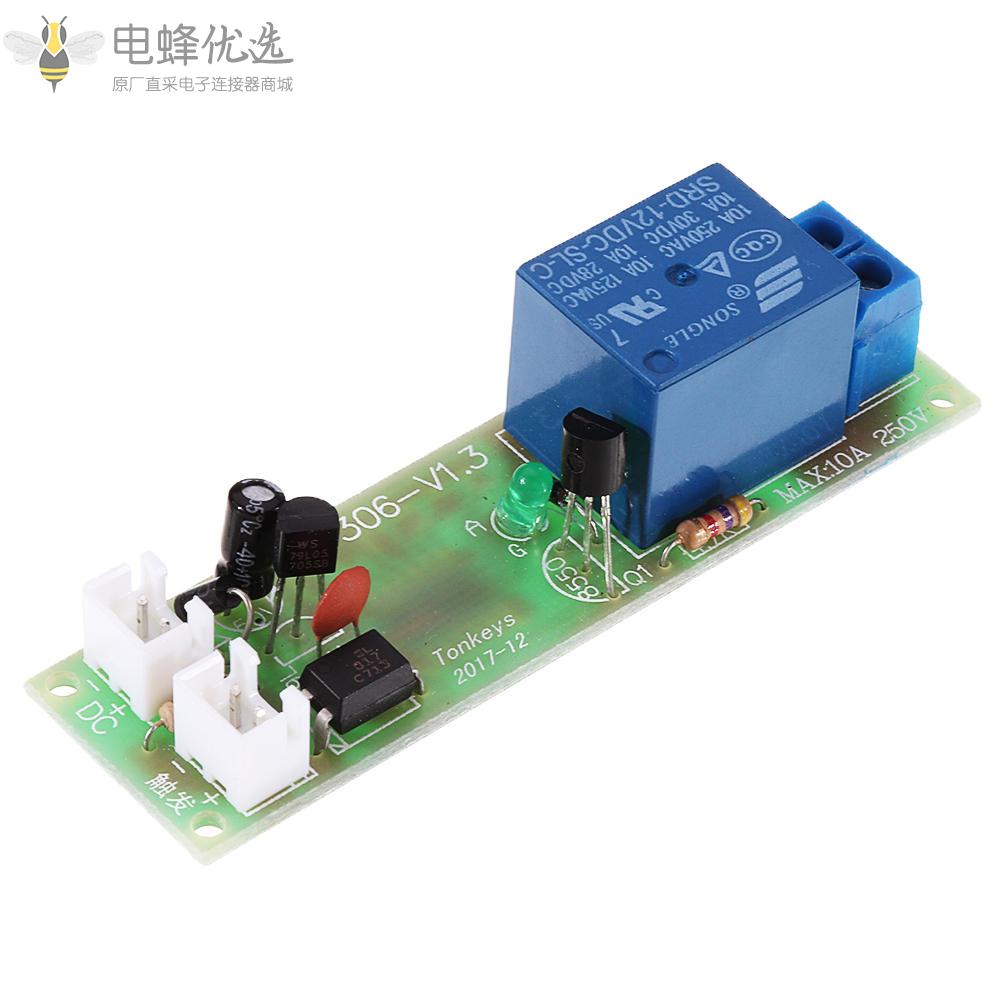 TK1305A_12V_DC多功能延时继电器模块带光耦隔离