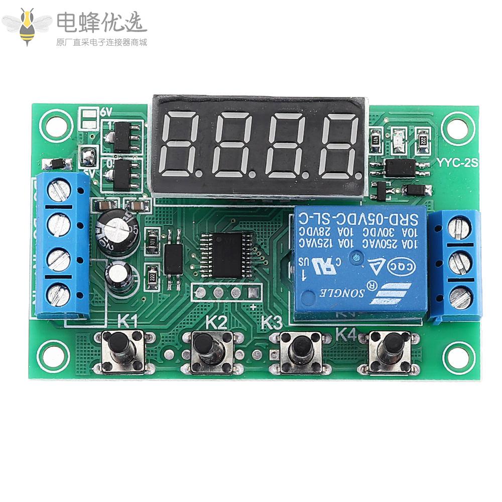 5V_12V_24V_LED显示可调定时继电器​​自动化控制开关模块