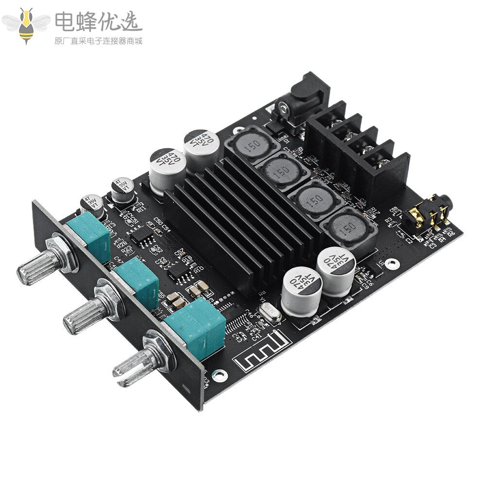 ZK_1002T_100W*2高低音调节蓝牙5.0音频功放板模块低音炮双声道立体声