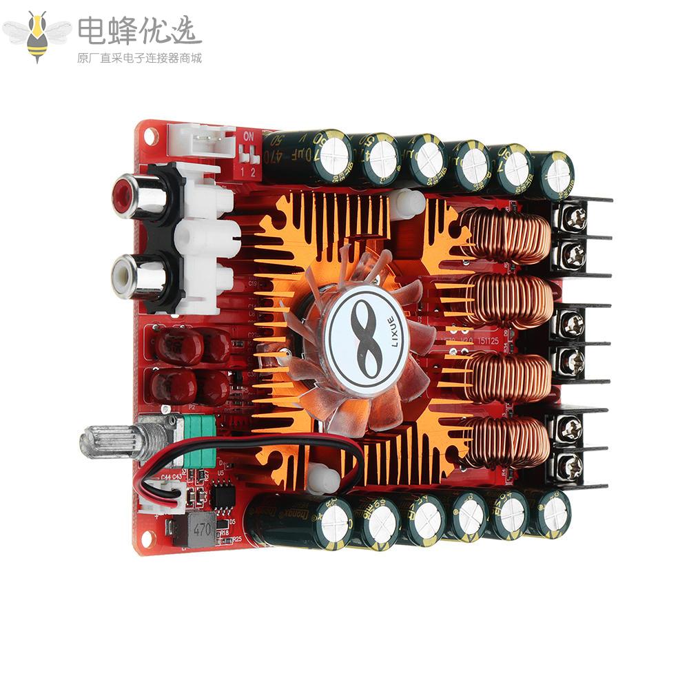 TDA7498E_DC_15V转36V_2X160W_8A大功率数字功放板