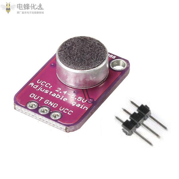 CJMCU_4466_MAX4466驻极体麦克风可调放大器CMA_4544PF_W