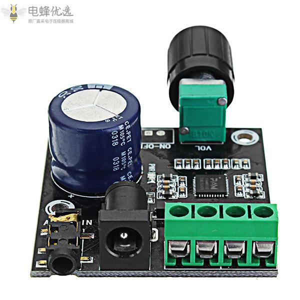 PAM8610双通道直流12V高清纯数字音频立体声放大器板D类15Wx2大功率放大器模块