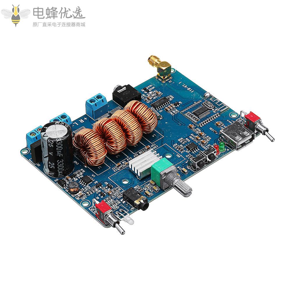 DC12_24V/AC8_16V无线蓝牙4.2_2声道立体声数字功放板