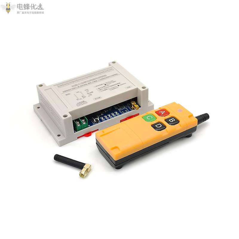 433MHz_4通道遥控开关工业级控制器AC220V_380V