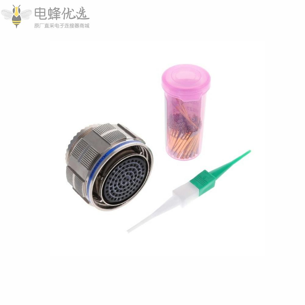 D38999连接器79芯21号壳体带孔母插头N键位
